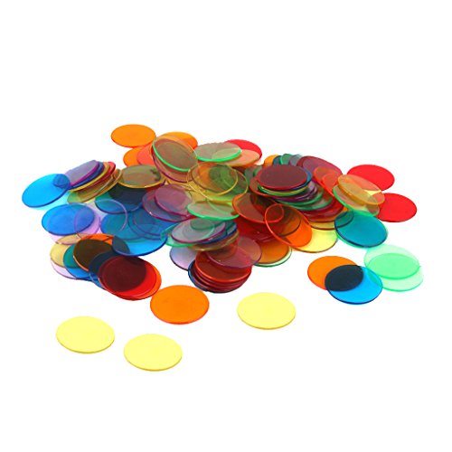 120pcs Chips Fichas Marcadores para Juego de Bingo 6 Colores 3cm