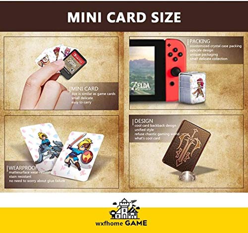 24 tarjetas The Legend of Zelda Breath of The Wild NFC, Link's Awakening Zelda Botw Game Rewards Cards. Compatible con Switch/Lite Wii U.