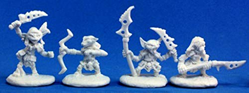 3 x Pathfinder Goblin Warrior - Reaper Bones Miniatura para Juego de rol Guerra - 89003