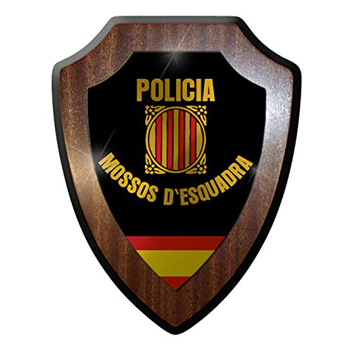 #8836 Escudo de Armas/Escudo de Pared Policia Mossos d'Esquadra Police España, Escudo de Armas de Cataluña Insignia GESCHWADERJUNGS-#12647