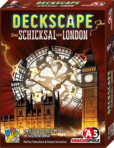 ABACUSSPIELE 38173 – Deckscape – El Destino de Londres, Juego de Cartas Escape Room