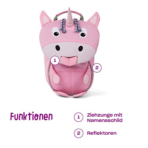 Affenzahn Mochila para niños de 1 a 3 años en el jardín de infancia - Ulrike Unicorn - Rosa