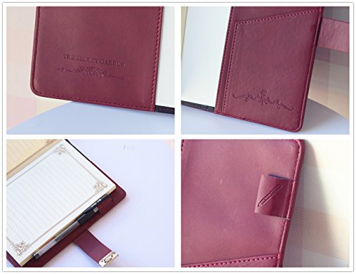 Ai-life Retro Vintage Cuaderno de Cuero PU Notebook Diario Planificado Organizador con Cerradura de Combinación, Diario Bloc de Notas Contraseña Cuaderno(200x130mm)