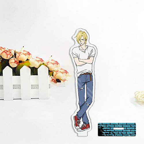 Ailin Online Bananero Fish Anime Personajes Mini Figuras Expositor Mesa Modelo Juguetes para Oficina Decoración del Hogar Colección Abanicos 6" (Estilo 13)