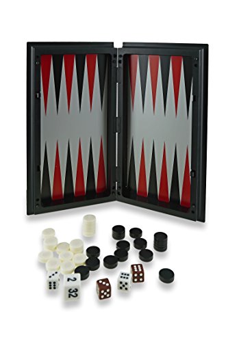 Aquamarine Games - Ajedrez, Damas y Backgammon, magnético (CP024)