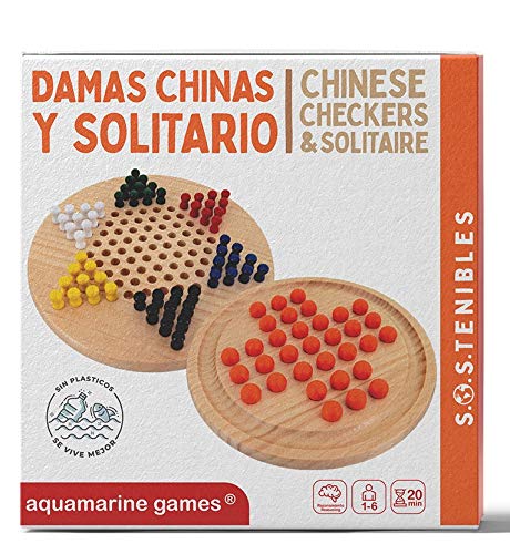 Aquamarine Games Damas Chinas y Solitario FSC100% NC-COC-059290 (CP056)