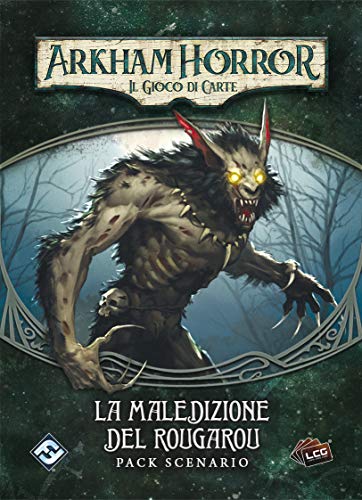 Asmodee- Arkham Horror Cartas – La maldición del Rougarou – expansión Juego de Mesa edición en Italiano (Fantasy Flight Games 9655)