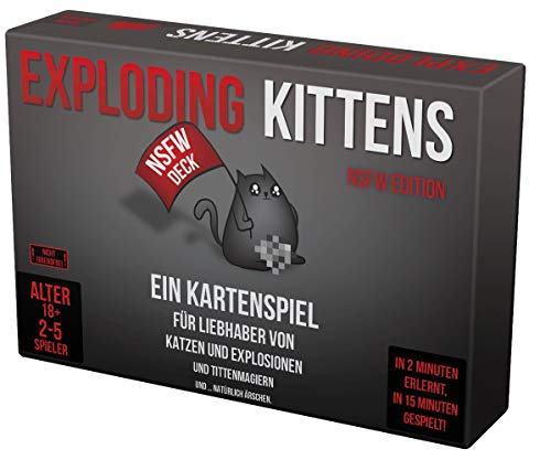 Asmodee Exploding Kittens NSFW Edition - Juego de Cartas (en alemán)