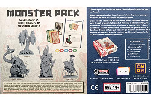 Asmodee Italia Rising Sun Monster Pack Expansión Juego de Mesa con espléndidas miniaturas, Color, 10303