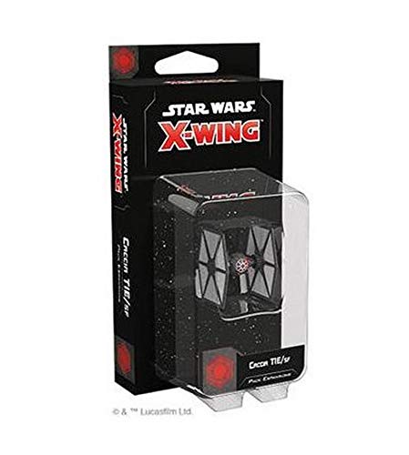 Asmodee Italia Star Wars X-Wing Caccia Tie-SF expansión Juego de Mesa con espléndidas miniaturas, Color, 9967