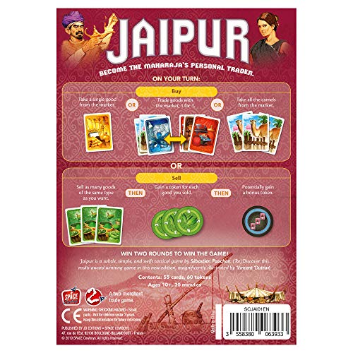 Asmodee Space Cowboys Games: Jaipur Card Game (New Edition)