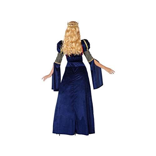 Atosa-61385 Atosa-61385-Disfraz Dama Medieval-Adulto Mujer, Color azul, XS a S (61385 , color/modelo surtido