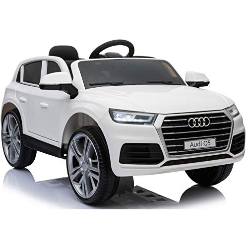 Audi Q5 Licenciado 12v - Blanco - Coche eléctrico para niños Audi Q5 con Licencia Oficial. Nueva versión 2020