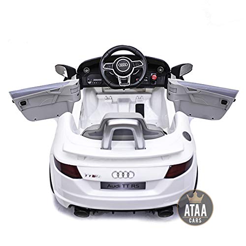 Audi TT RS 12v Licenciado con Mando - Coche eléctrico para niños - Blanco