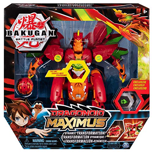 Bakugan Dragonoid Maximus - Figuras de juguete para niños (Naranja, Rojo, 6 año(s), Niño/niña, Acción / Aventura, China, AAA)