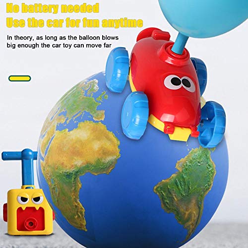 Balloon Car Set para niños Juguete Educativo DIY Toy Inertial Power Car niños pequeños Niños Educación temprana