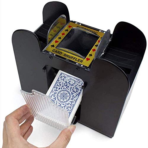 Barajador de cartas, Dispensador automático de póquer Máquina de mezcladora electrónica barajar licencias de jugar para el hogar juegos de clubes de fiesta distribuidor de casino