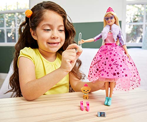 Barbie Princess Adventure Princesa Deluxe, muñeca rubia con accesorios (Mattel GML76)