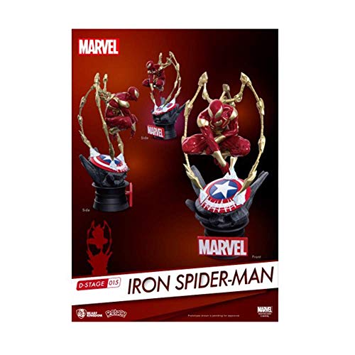 Beast Kingdom - Marvel Diorama Iron Spider Man, Multicolor (Beast Kingdom DEC178325)