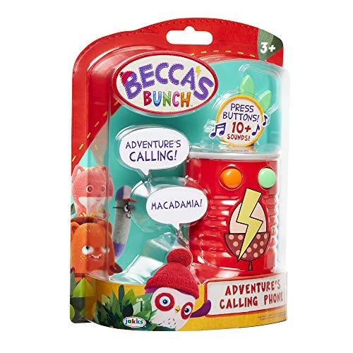 Becca's Bunch - Lata de lata roja para llamadas de aventura con 10 frases, sonido sonido, canción temática , color/modelo surtido
