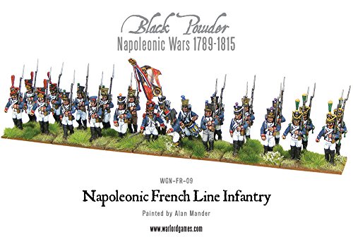 Black Powder Napoleonic French Line Infantry 24 Hard Plastic And Metal