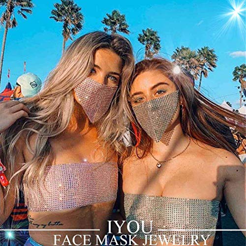 Boho Crystal Face Chain Mesh Masquerade Mask Rhinestone Parties Ball Disfraces Belly Dance Stage Veneciano Mardi Gras Dress Máscaras Joyas para mujeres y niñas