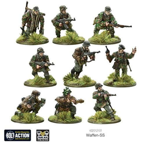 Bolt Action Warlord Games, Waffen SS, Wargaming Miniatures