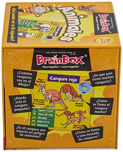 Brain Box Juego de Memoria Animales, Multicolor (Green Board Games 316470A)