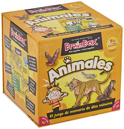 Brain Box Juego de Memoria Animales, Multicolor (Green Board Games 316470A)