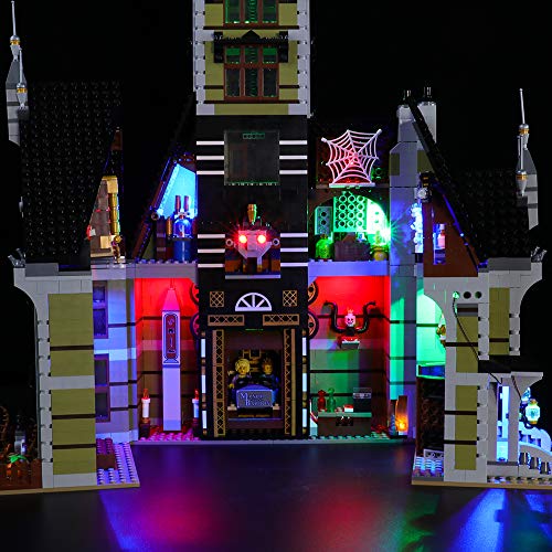 BRIKSMAX Kit de Iluminación Led para Lego Haunted House,Compatible con Ladrillos de Construcción Lego Modelo 10273, Juego de Legos no Incluido (Versión de Control Remoto)