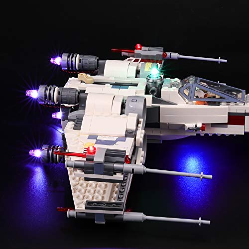 BRIKSMAX Kit de Iluminación Led para Lego Star Wars TM Caza Estelar ala-X, Compatible con Ladrillos de Construcción Lego Modelo 75218, Juego de Legos no Incluido