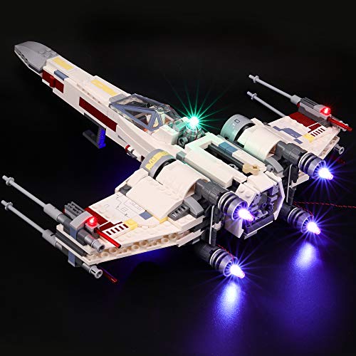 BRIKSMAX Kit de Iluminación Led para Lego Star Wars TM Caza Estelar ala-X, Compatible con Ladrillos de Construcción Lego Modelo 75218, Juego de Legos no Incluido