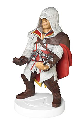 Cable guy Ezio de Assassin’s Creed, soporte de sujeción o carga para mando de consola y/o smartphone de tu personaje favorito con licencia de Ubisoft. Producto con licencia oficial. Exquisite Gaming