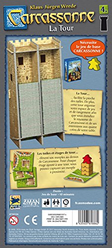 Carcassonne – Extensión: La Tour – Asmodee – Juego de Mesa – Juego de Tejas