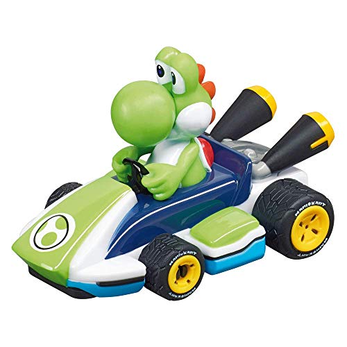 Carrera-1. First Super Mario & Yoshi Circuito de Coches de Miniatura Nintendo Mario Kart de 2,4 m, Escala 1:50, Multicolor (20063026)