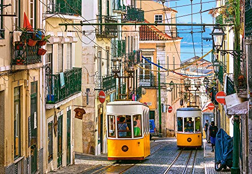 Castorland Lisbon Trams, Portugal Puzzle - Rompecabezas (Portugal, Puzzle rompecabezas, Ciudad, Niños y adultos, Niño/niña, 9 año(s), 680 mm) , color/modelo surtido