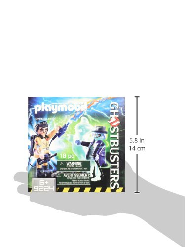 CAZAFANTASMAS Spengler and Ghost Playset de Figuras de Juguete, Multicolor, 6,6 x 14,2 x 14,2 cm (Playmobil 9224)