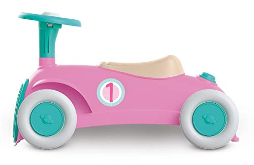 Clementoni 17455 Mi Primer vehículo Deslizante, Play for Future (100% plástico Reciclado), Coche de Aprendizaje Retro para niños de 12 a 36 Meses