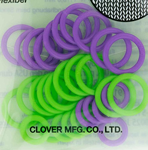 Clover Soft Stitch Ring Markers-30/Pkg