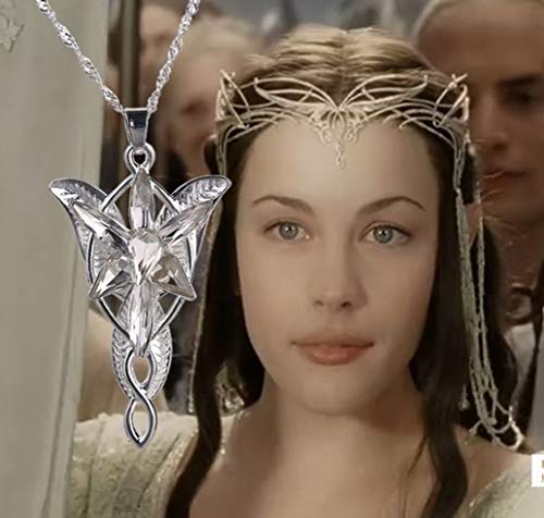Collar Arwen, el Señor de los Anillos Replica Arwen, plata