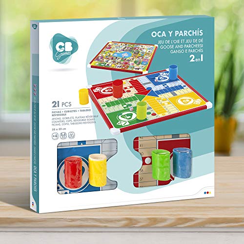 ColorBaby- Oca y Parchís Juego de Mesa Reversible CB Games (36844)