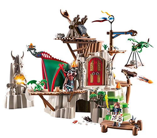 Cómo entrenar a tu Dragón-Isla de Berk Playset de Figuras de Juguete, Multicolor, 58,5 x 25 x 50 cm Playmobil 9243