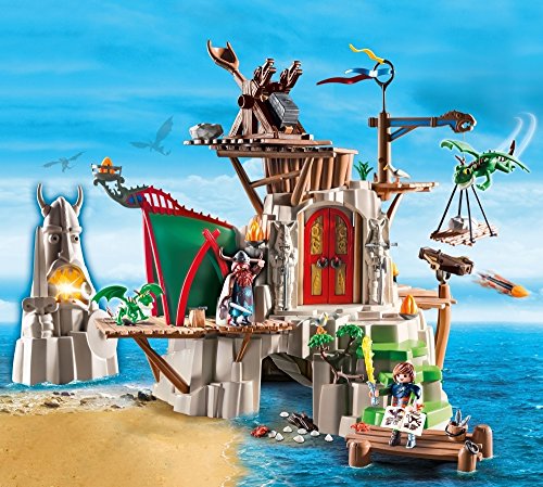 Cómo entrenar a tu Dragón-Isla de Berk Playset de Figuras de Juguete, Multicolor, 58,5 x 25 x 50 cm Playmobil 9243