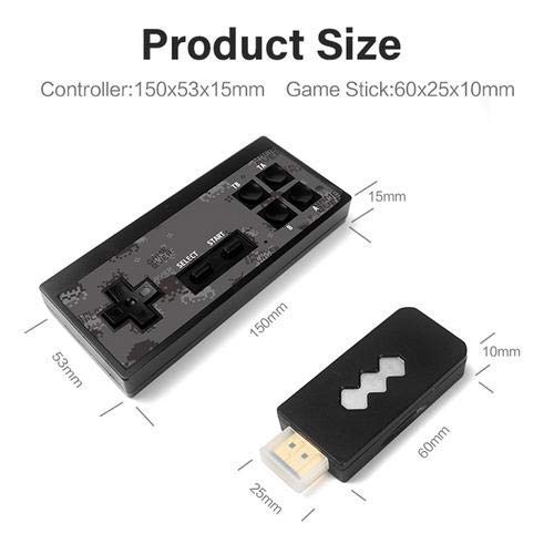 Consola de juegos retro, consola de videojuegos 4K HDMI 568 juegos clásicos incorporados, mini consola retro Controlador de gamepad portátil USB (sin incluir baterías)
