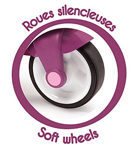 Correpasillos Scooter rosa con ruedas silenciosas (Smoby 721002)