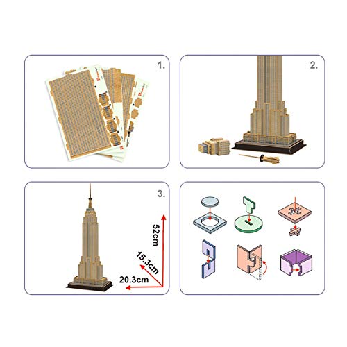 Cubic Fun- Puzzle 3D Empire State Building, 54 Piezas (771C246)