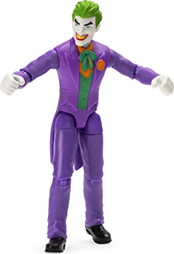 DC Comics Batman Figura de acción The Joker de 10 cm con 3 Accesorios misteriosos, Misión 1