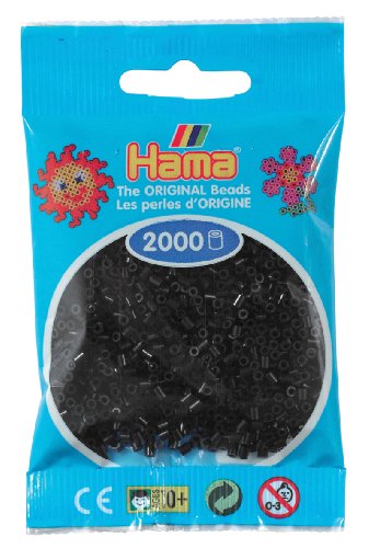 Desconocido Hama Perlen 501-18 - Mini Perlas Negras, 2000 Piezas [Importado de Alemania]