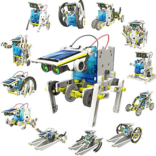 DigHealth 13-in-1 Juguete Robot Solar, Kit de DIY Robots, Alimentado por Solar Juguetes de Construcción, Juguetes Stem Educativa para Niños de 8 a 12 años