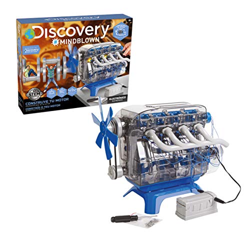 Discovery- Construye, Juegos, Maquetas para Niños, Construccion, Motor de Juguete, Color Blanco, Talla Única (6000179)